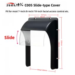 5YOA Slide Waterproof Plastic Rain Cover for RFID Access Control Keypad Fingerprint Controller Wifi Door Bell Rainproof Shell