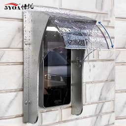 5YOA Slide Waterproof Plastic Rain Cover for RFID Access Control Keypad Fingerprint Controller Wifi Door Bell Rainproof Shell