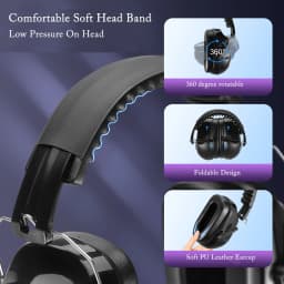 New Anti-Noise Adjustable Head Earmuffs SNR-34dB Ear Protector Ear Muff For Work Study Shooting Woodwork Hearing Protection