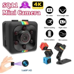 SQ11 Mini 1080P HD IP Camera 30fps Sports DV Camcorder - Outdoor Indoor Security Surveillance with Night Vision Video Recorder