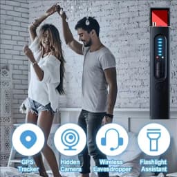 Hidden Camera Detector Anti-Spy Car GPS Tracker Listening Device Bug RF Wireless All Signal Scanner Gadget Security Protection