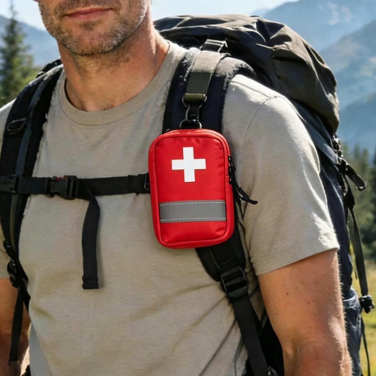 Micro Trauma First Aid Kit Tactical Pouch MOLLE Compatible EDC Bag Survival Camping Outdoor Medical Case Emergency Storage Tool
