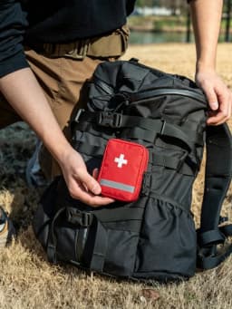 Micro Trauma First Aid Kit Tactical Pouch MOLLE Compatible EDC Bag Survival Camping Outdoor Medical Case Emergency Storage Tool