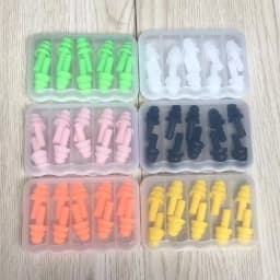 Soft Silicone Earplugs for Children and Adults Waterproof Swimming Earplugs Anti-Noise Ear Clips, Swimmers Diving 5Pairs per Box