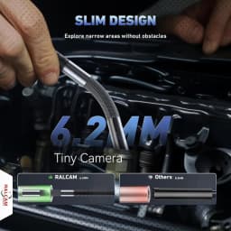 360° Articulating Borescope 6.2mm IP67 Waterproof Probe 4 Ways IPS Automotive Endoscope Inspection Camera