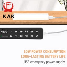 KAK Password Lock Drawer Lock Anti-theft Mini Code Locker Wardrobe Gym Cabinet Electric Smart Door Lock File Cabinet Hardware