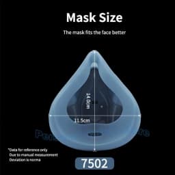 Reusable Respirator Half Facepiece 7503 7502 7501 NIOSH Cool Flow Valve For Chemical Handling Painting