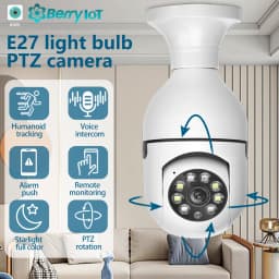 E27 Bulb WiFi Camera PTZ Night Vision Full-Color HD Automatic Tracking CCTV Baby Monitor 1080P Security Camera ICSEE XMEYEY