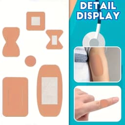 40pcsPE adhesive protectors, multi-functional breathable protectors for wound care, various styles including knuckle wound care
