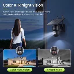 INQMEGA Tuya Smart Life 6MP Solar Camera WiFi PTZ Security CCTV Camera Wireless PIR Human Tracking Color Night Vision IP65