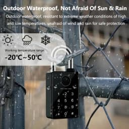 Tuya Smart Door Lock Fingerprint Padlock Password APP Card Key Unlock 7mm 10mm Smart Padlock Waterproof Electronic Lock
