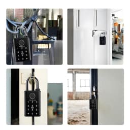 Tuya Smart Door Lock Fingerprint Padlock Password APP Card Key Unlock 7mm 10mm Smart Padlock Waterproof Electronic Lock