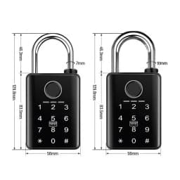 Tuya Smart Door Lock Fingerprint Padlock Password APP Card Key Unlock 7mm 10mm Smart Padlock Waterproof Electronic Lock