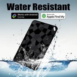 New Bluetooth Wallet Tracker Card Android Ultra thin Wireless Charging Work with Google or A-pple Find My Waterproof Key Tracker