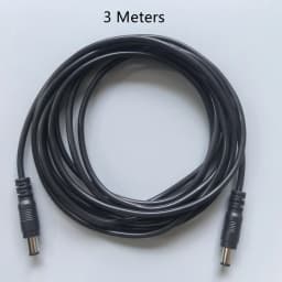 DC Power Plug Male to Male 5.5x2.1mm CCTV Adapter Cable 12V 10A Extension Cord 1/3/5/10/20 Meter Wires Accessories