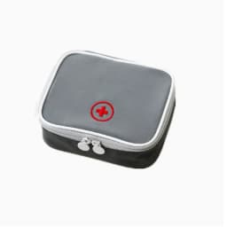 Mini Home First Aid Kit Multi-functional Storage Bag Portable Tablet Storage Large Capacity and Multiple Compartments