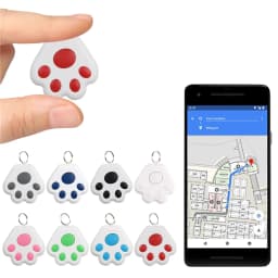 Mini Smart GPS Bluetooth Tracker Anti-Lost Device Dog Paw Shape Pet Kids Bag Wallet Wireless Tracking Smart Locator Accessories