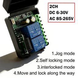 433MHz Remote Control 9V 12V 24V 220V Relay Receiver Module for Garage Door Electromagnetic Lock DIY Motor Signal Transmission