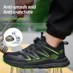 Fashion Safety Shoes Men Steel Toe Work Shoes Anti-smash Anti-puncture protection Construction Functional Shoes Men Work Boots