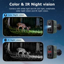 Sectec 5MP Mini Solar 4G Camera Outdoor Surveillance Camouflage Color WiFi Security Camera PIR Detection Auto Tracking UBox App