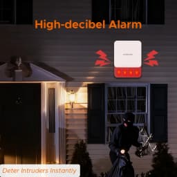 Staniot Indoor Siren Alarm 115dB High Decibel Wireless 433MHz Anti-Theft Smart Home Devices Waterproof House Alarm System