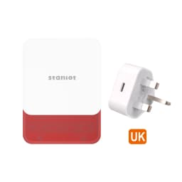 Staniot Indoor Siren Alarm 115dB High Decibel Wireless 433MHz Anti-Theft Smart Home Devices Waterproof House Alarm System