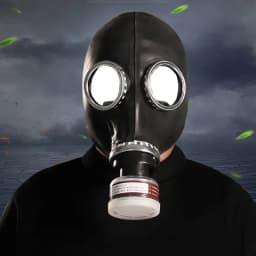 Ghost 64 Full Head Hook Gas Mask Respirator Painting Spray Pesticide Pesticide Chemical Prevention Breath Control Mask Halloween