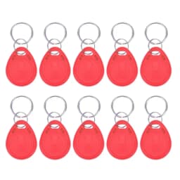 5YOA 10pcs 125KHz Read-Only RFID TK4100 EM4100 Proximity Keyfobs Smart Secure Door Entry Access Control ID Keychain Token Tag