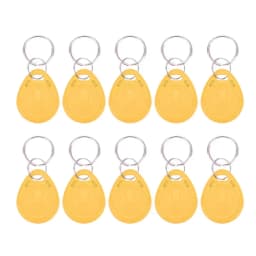 5YOA 10pcs 125KHz Read-Only RFID TK4100 EM4100 Proximity Keyfobs Smart Secure Door Entry Access Control ID Keychain Token Tag