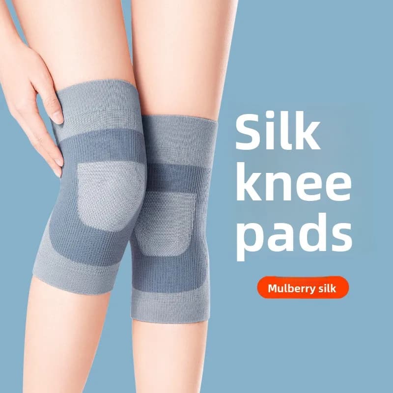Silk Knee Pads To Keep Warm Thin Sports Knee Pads Air-conditioned Room Squat Running Dancing Yoga Leg Pads