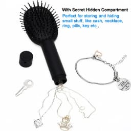 Multi-Function Hair Comb Hidden Compartment Concealment Diversion Stash Safe Container Home Travel Cash Ring Necklace Safe
