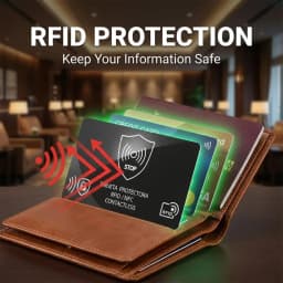 5/1Pcs RFID Blocking Card NFC Bank Debit Blocker Credit Card Protector Identity Theft Prevention for Passport Travel Security