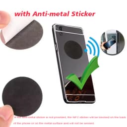 50/100pcs NFC Signal Booster Ferrite Shielding Patch Anti-metal Sticker External NFC Module for Smartphones for Metal Surface