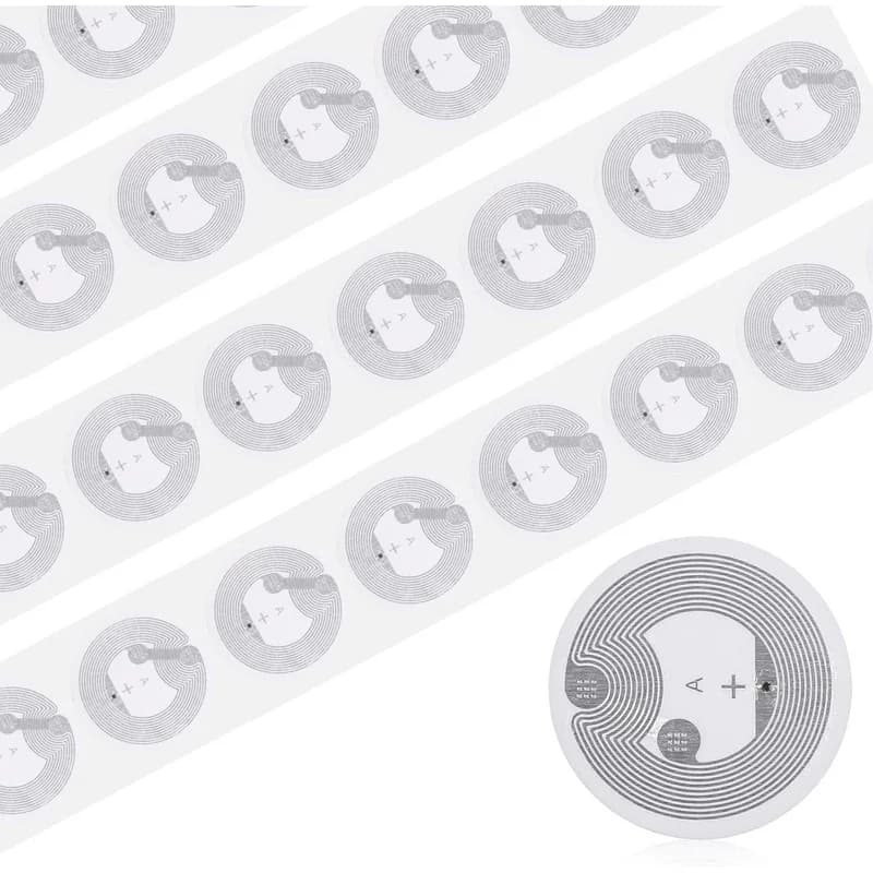 NTAG213 Blank NFC Stickers Rewritable 144-Byte Memory Self Adhesive Labels for NFC Enabled Smartphones & Devices
