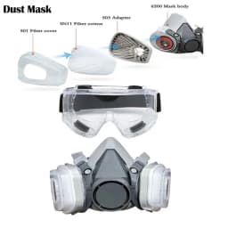 6200 Half Face Dust Mask Safety Work 503 5N11 Particle Filters Goggles Fit For Industrial Labor Paint Spray Decoration Grinding