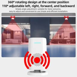 KERUI Split Welcome Chime Bell Intelligent Wireless Doorbell PIR Sensor Alarm Multiple Ringtones 433mhz Alarm Detector for Home
