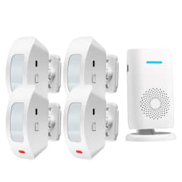 KERUI Split Welcome Chime Bell Intelligent Wireless Doorbell PIR Sensor Alarm Multiple Ringtones 433mhz Alarm Detector for Home