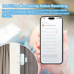 Tuya Zigbee Smart Door Sensor Contact Sensor Window Door Open Closed Detector Home Security Protection Device Works With Z2MQTT