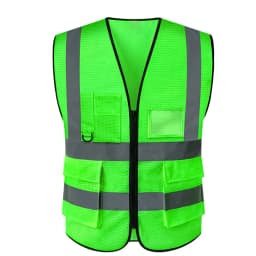 Summer Mesh Safety Vest Hi Vis Construction Work Clothes for Men Women Breathable Volunteer Uniform Custom Logo