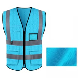 Summer Mesh Safety Vest Hi Vis Construction Work Clothes for Men Women Breathable Volunteer Uniform Custom Logo