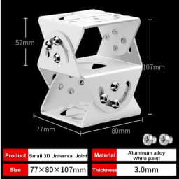 Aluminum Alloy/Metal/Stainless Steel Camera Mounting Holder Base for Video Surveillance Base Monitoring Universal Joint Bracket