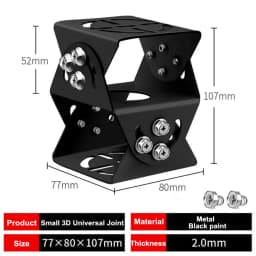 Aluminum Alloy/Metal/Stainless Steel Camera Mounting Holder Base for Video Surveillance Base Monitoring Universal Joint Bracket