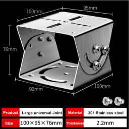 Aluminum Alloy/Metal/Stainless Steel Camera Mounting Holder Base for Video Surveillance Base Monitoring Universal Joint Bracket
