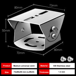 Aluminum Alloy/Metal/Stainless Steel Camera Mounting Holder Base for Video Surveillance Base Monitoring Universal Joint Bracket