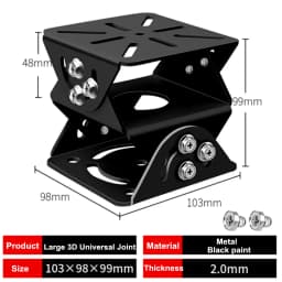 Aluminum Alloy/Metal/Stainless Steel Camera Mounting Holder Base for Video Surveillance Base Monitoring Universal Joint Bracket