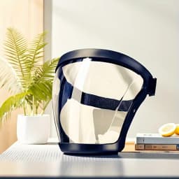 Adjustable Full-Face Protective Mask with Ventilation, Durable Plastic Safety Mask, Transparent Panel & Elastic Strap