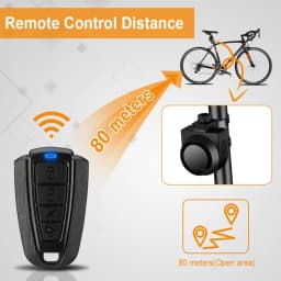 Hollarm Bicycle Vibration Alarm Wireless Motorcycle Alarm Anti-theft USB Rechargeable Remote Control Security System Waterproof