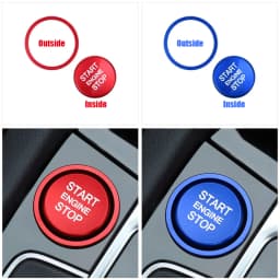 Interior Accessories For VW Arteon CC Passat B8 Golf 7 Magotan Jetta T-Roc Car Engine Start Stop Button Ring Ignition Cover Trim