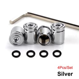 1Set Sport Tire Valve Stem Cap Zinc Alloy Anti-theft Tire Wheel Stem Air Valve Caps for Cars, SUVs, Bicycle, Trucks, Motorcycles