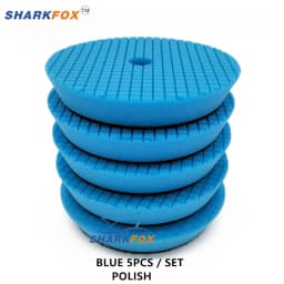 Sharkfox 3/5/6 inch (80mm/125mm/150mm) Car Sponge Polishing Discs Buffing Pads Kit For Car Polisher Buffer